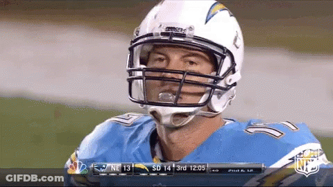 Football Player In Helmet With NFL Logo GIF