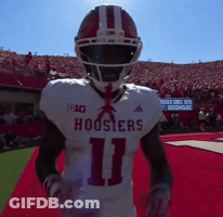 Football Player In Hoosier Jersey GIF