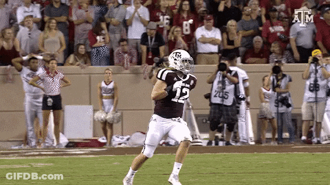 Football Player In Jersey Number 12 GIF