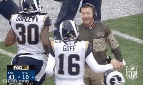 Football Player In Jersey Number 16 GIF
