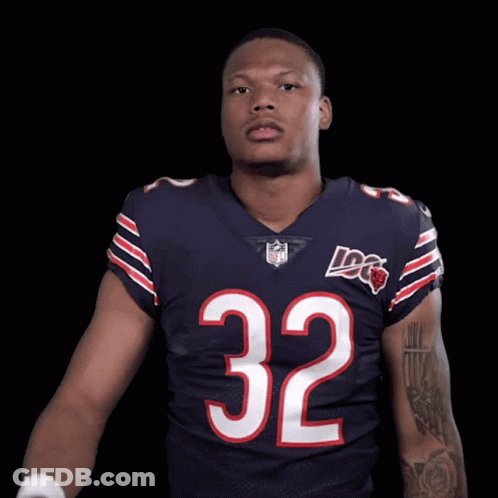 Football Player In Jersey Number 32 GIF