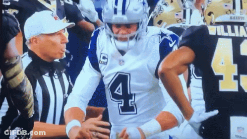 Football Player In Jersey Number 4 GIF