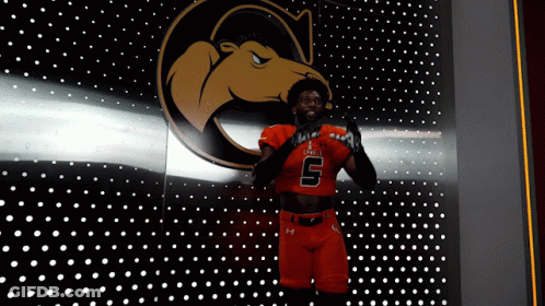 Football Player In Jersey Number 5 GIF