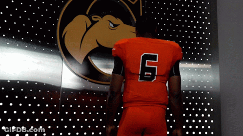 Football Player In Jersey Number 6 GIF