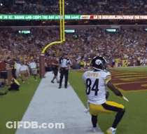 Football Player In Jersey Number 84 GIF