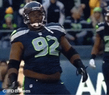 Football Player In Jersey Number 92 GIF