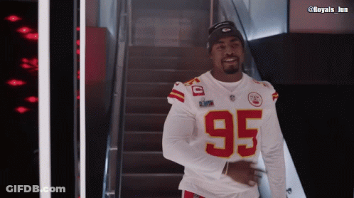 Football Player In Jersey Number 95 GIF