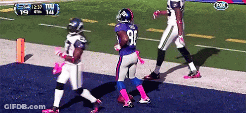 Football Player In Jersey Number 98 GIF