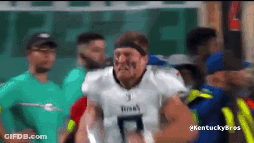 Football Player In Jersey Saying Frank GIF