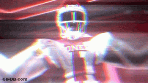 Football Player In Jersey Saying One GIF