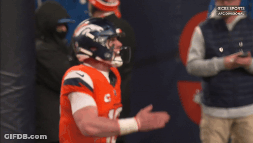 Football Player In Jersey With C GIF