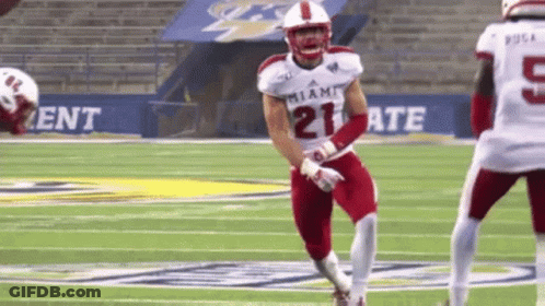 Football Player In Miami Jersey GIF