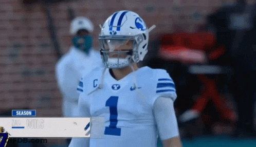 Football Player In Number 1 Jersey GIF