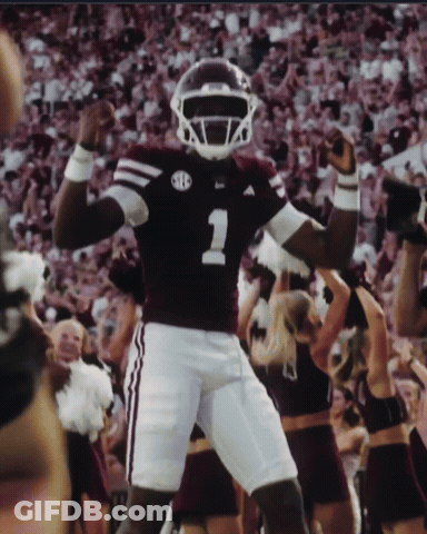Football Player In Number 1 Jersey GIF