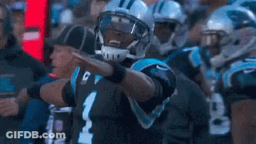 Football Player In Number 1 Jersey On Sidelines GIF
