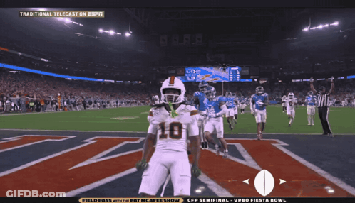 Football Player In Number 10 Jersey On Field GIF