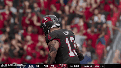 Football Player In Number 13 Jersey GIF