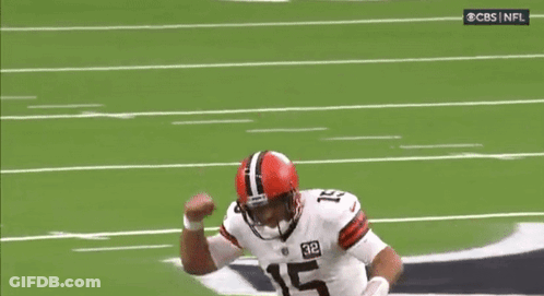 Football Player In Number 15 Jersey Standing On Field GIF