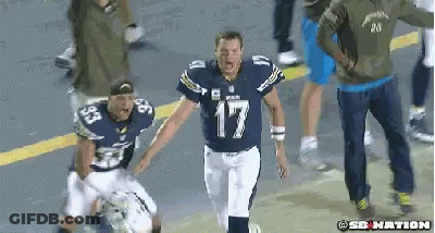 Football Player In Number 17 Jersey GIF
