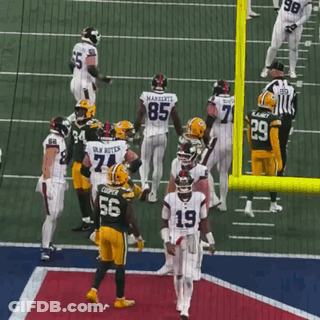 Football Player In Number 19 Jersey On Field GIF