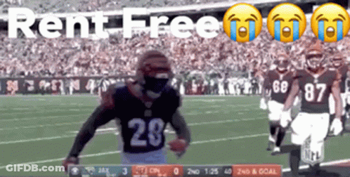 Football Player In Number 28 Jersey Running GIF