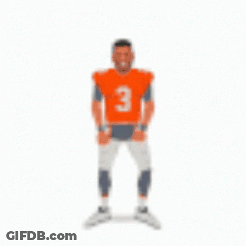 Football Player In Number 3 Jersey Dancing GIF