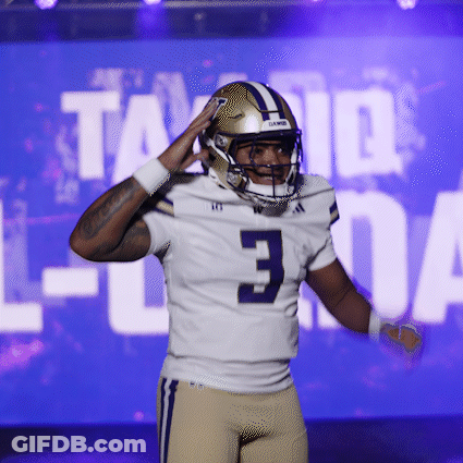 Football Player In Number 3 Jersey GIF