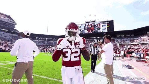 Football Player In Number 32 Jersey GIF