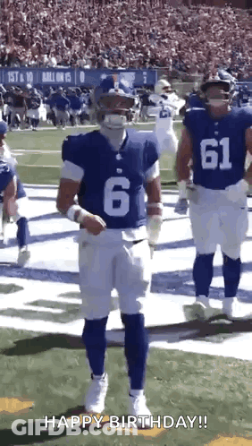 Football Player In Number 6 Jersey Walking On Field GIF
