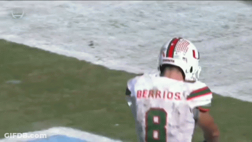 Football Player In Number 8 Jersey GIF