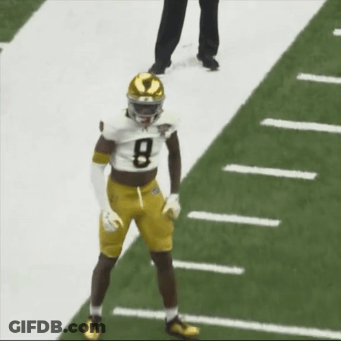 Football Player In Number 8 Jersey GIF