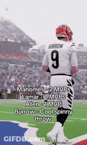 Football Player In Number 9 Jersey On Field GIF