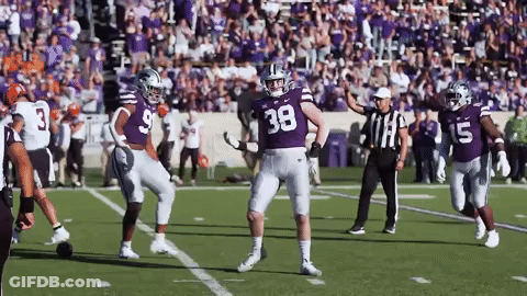 Football Player In Purple Jersey 38 Dancing GIF