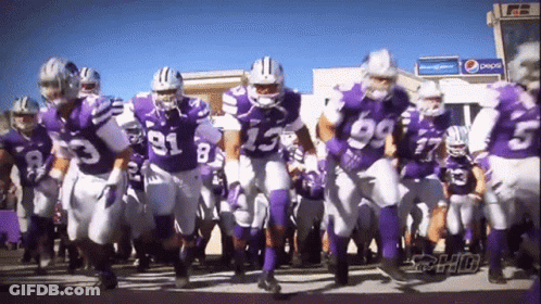 Football Player In Purple Jersey Number 1 GIF