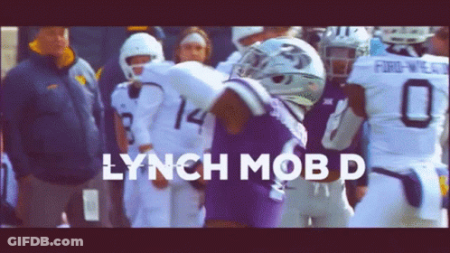 Football Player In Purple Jersey Number 14 GIF
