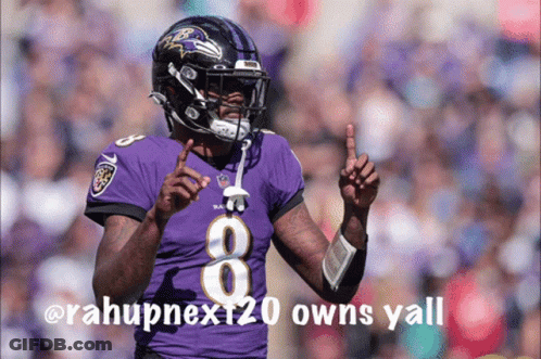 Football Player In Purple Jersey Number 8 GIF