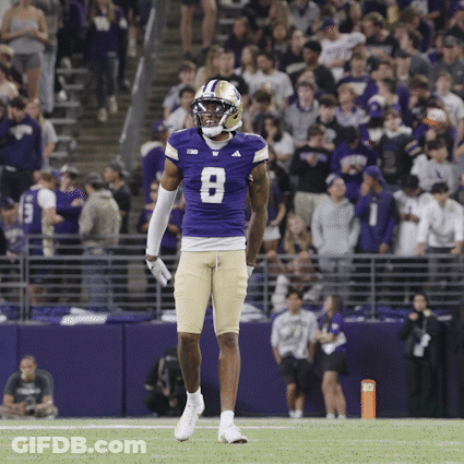 Football Player In Purple Jersey Number 8 GIF