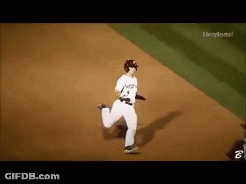 Football Player In Purple Uniform Dancing On Field GIF