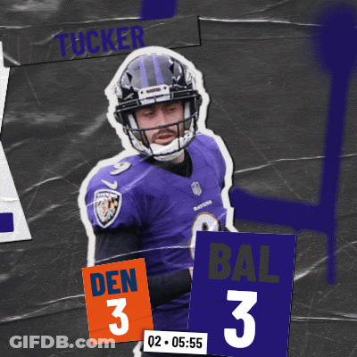 Football Player In Purple Uniform Number 3 GIF