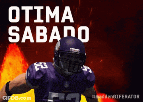Football Player In Purple Uniform Number 53 GIF