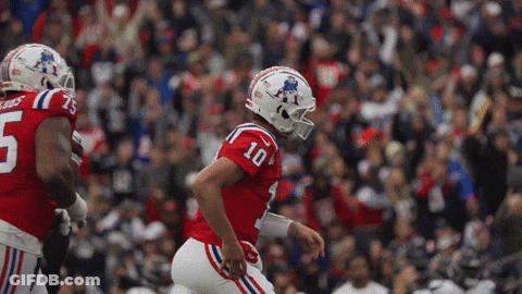 Football Player In Red And White Number 10 Uniform GIF