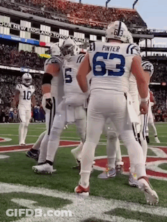 Football Player In Red Indiana Jersey GIF