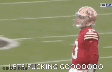 Football Player In Red Jersey And Helmet GIF