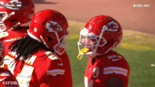 Football Player In Red Jersey Number 10 GIF