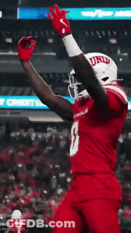 Football Player In Red Jersey Number 13 GIF