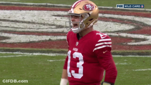 Football Player In Red Jersey Number 13 GIF
