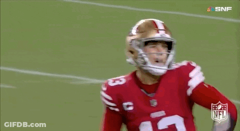 Football Player In Red Jersey Number 13 GIF