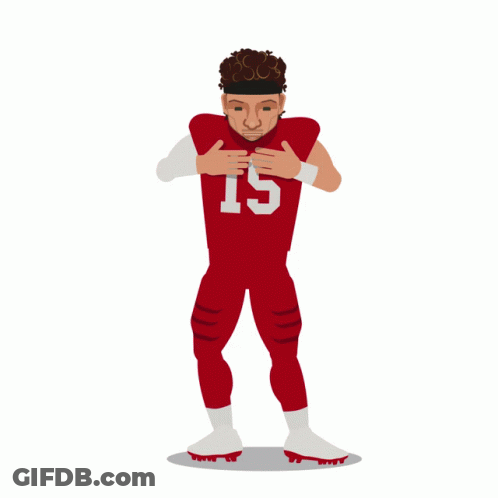 Football Player In Red Jersey Number 15 GIF