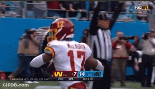 Football Player In Red Jersey Number 17 GIF