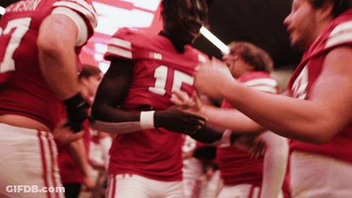 Football Player In Red Jersey Number 17 GIF